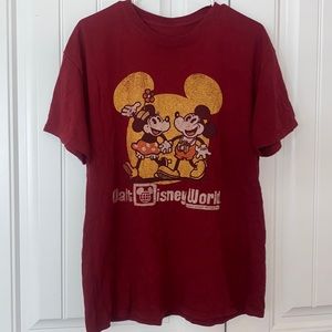 Disney Mickey and Minnie red tee shirt